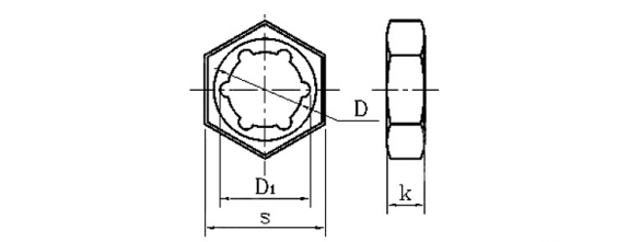 GB805扣緊螺母結(jié)構(gòu)圖